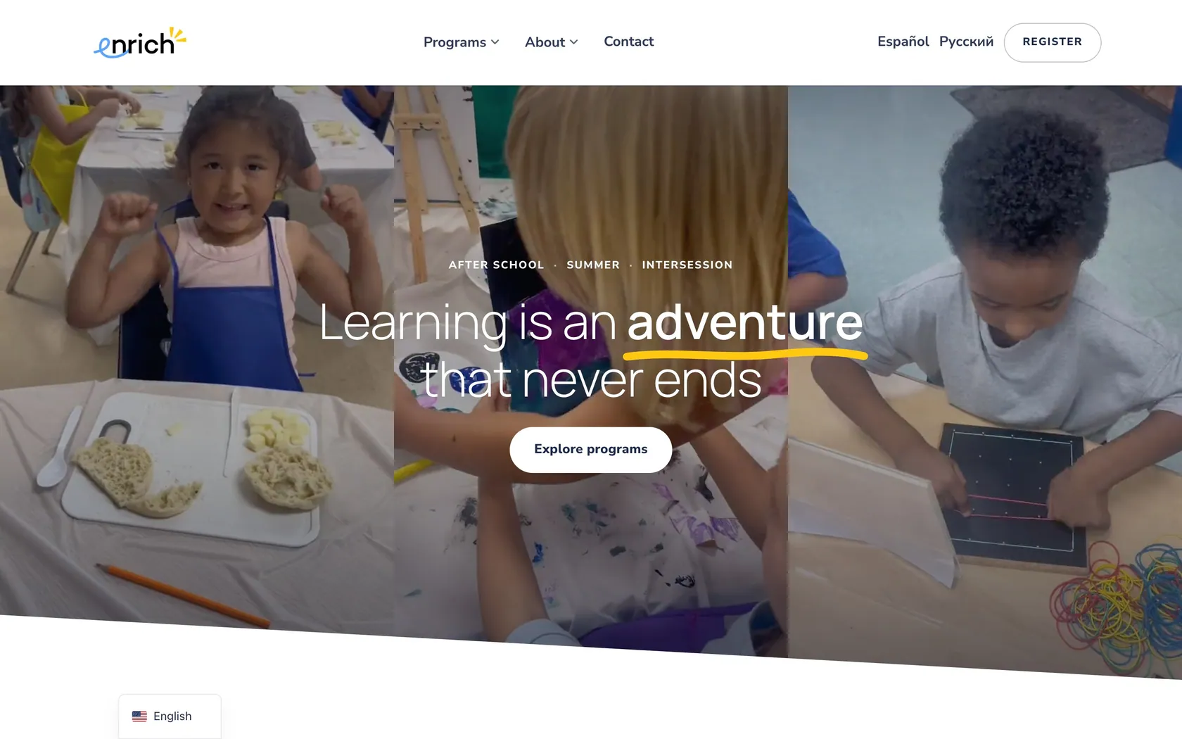 Enrich website